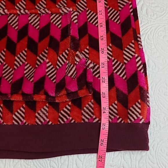 Vera Bradley Size S Hooded Fleece Bohemian Pullover Easy Care! - Picture 4 of 8